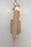 Cozy Patchwork Buttoned Jacket