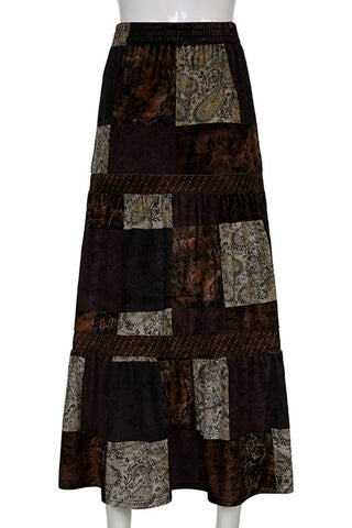 Patchwork Maxi Skirt