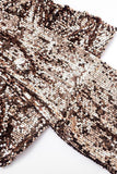 Elegant Sequin Mini Skirt Set