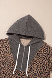 Stylish Zip-Up Leopard Hoodie
