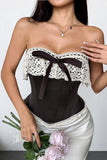 Lace Strapless Corset Top