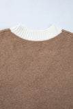Button-Front Fringed Cardigan