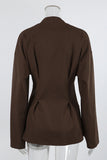 Tailored Button-Front Blazer