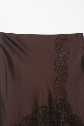 Elegant Lace-Trim Skirt