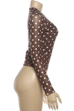 Polka Dot Long Sleeve Top