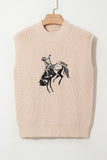 Western Graphic Sweater Vest