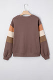 Colorblock Sleeve Casual Sweatshirt