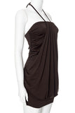 Draped Halter Casual Dress