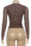 Polka Dot Long Sleeve Top