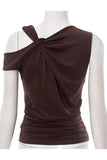 Asymmetric One-Shoulder Tank Top