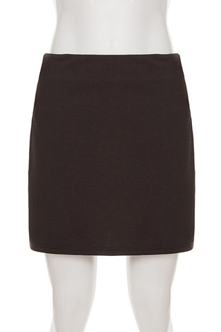 Chic V-Neck Skirt Set