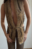 Plush Draped Vest