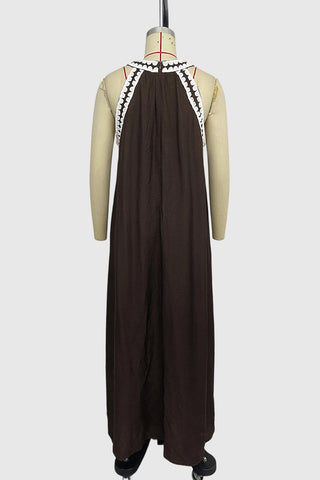 Halter Neck Casual Midi Dress