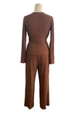 Wrap Top Matching Pant Set