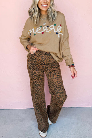 Festive Graphic Knit Sweater