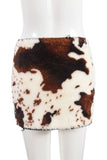Animal Print Mini Skirt