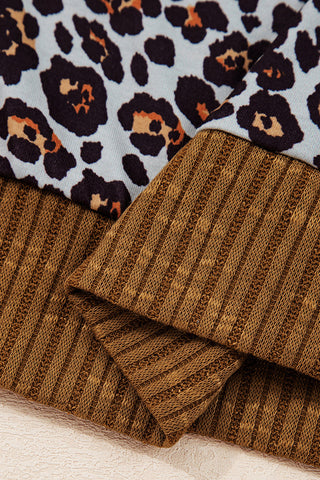 Mixed Print Long-Sleeve Pullover