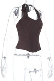 Halter Neck Corset Tank