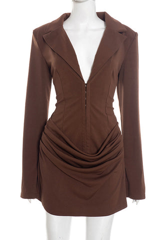 Stylish Ruched Casual Dress