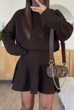 Long-Sleeve Casual Knit Dress