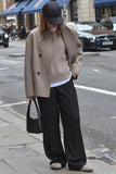Double-Breasted Casual Jacket