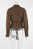 Tie-Waist Blazer Jacket
