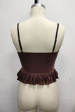 Lace-Trimmed Corset Cami Top