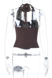 Halter Neck Corset Tank