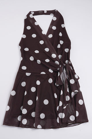 Polka Dot Halter Dress