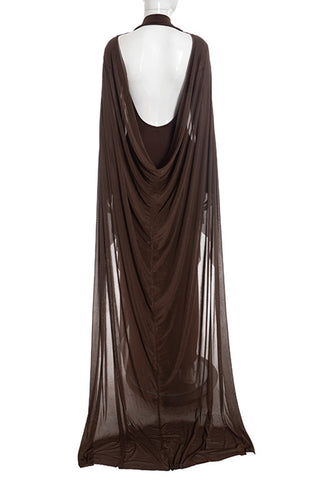 Elegant Layered dress Set with Ruched Detail