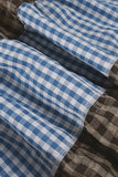 Tiered Gingham Maxi Skirt