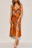 Floral Cutout Midi Sundress