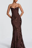 Floral Embellished Evening Gown