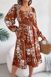 Floral Puff Sleeve Dress