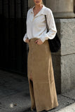 Split-Front Maxi Skirt
