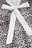 Tie-Front Casual Dress with Pattern