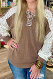 Stylish Lace-Trimmed Sweatshirt