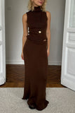 Chic Ribbed Knit Skirt Set