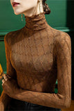 Lace High-Neck Blouse