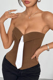 Chic Tie-Front Corset Top