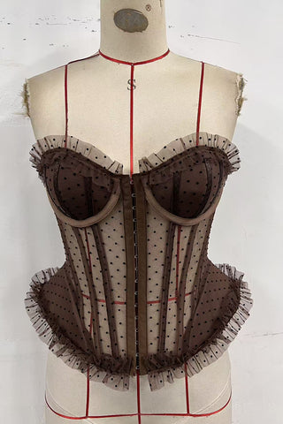 Elegant Sheer Bustier Top