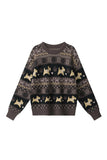 Cozy Knit Sweater with Playful Patterns