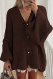 Oversized Button-Front Cardigan