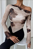 Off-Shoulder Asymmetric Blouse