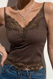 Lace Trim V-Neck Camisole
