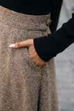 Elegant High-Waist Midi Skirt