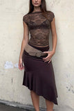 Lace Overlay T-Shirt