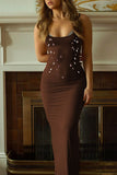 Glamorous Maxi Dress with Embellishments