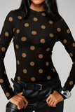Polka Dot Long-Sleeve T-Shirt