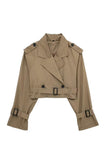 Cropped Double-Breasted Jacket